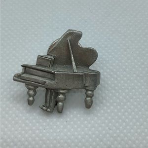 Grand Piano Silver Tone Pin Pewter?